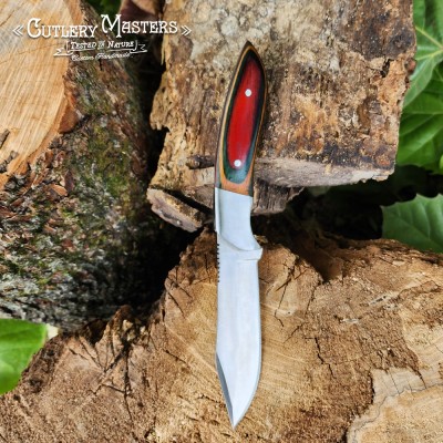 Raven Claw Stainless Steel Precision Blade with Colorwood Handle