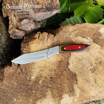 Raven Claw Stainless Steel Precision Blade with Colorwood Handle