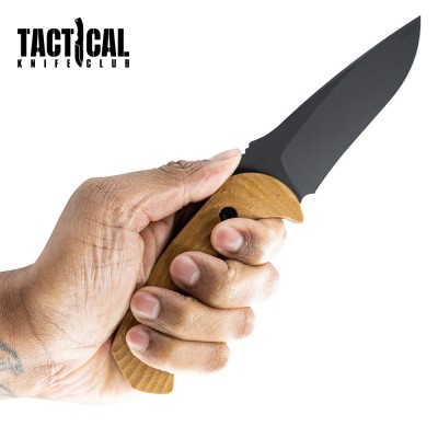 Pin-Up Mullet Fixed Blade Tactical Knife – M4 Steel & Micarta Handle