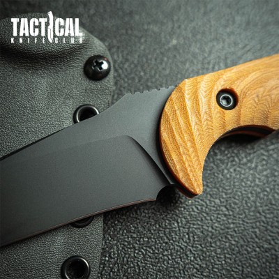 Pin-Up Mullet Fixed Blade Tactical Knife – M4 Steel & Micarta Handle