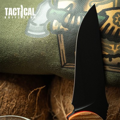 Pin-Up Mullet Fixed Blade Tactical Knife – M4 Steel & Micarta Handle