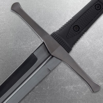 Tactical Midnight Forge Broadsword - Carbon Steel Blade, Sleek Design