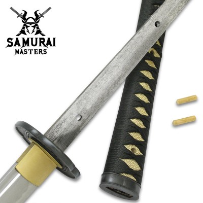 Hand-Forged Wakizashi - Clay Tempered Blade & Lacquered Saya