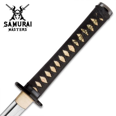 Hand-Forged Wakizashi - Clay Tempered Blade & Lacquered Saya