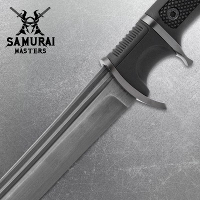 Modern Damascus Wakizashi – Tactical Sub-Hilt Blade