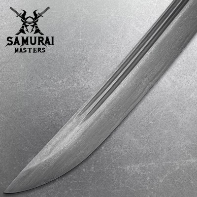 Modern Damascus Wakizashi – Tactical Sub-Hilt Blade