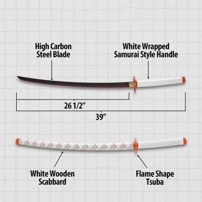 Demon Slayer Katana – Carbon Steel Anime Sword for Collectors