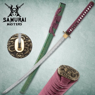 Hand-Forged Dragon Katana – Collector’s Sword with Scabbard