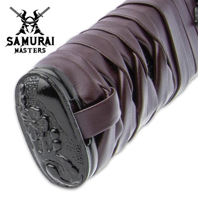 Kraken Wakizashi – Leather-Wrapped Handle & Custom Scabbard