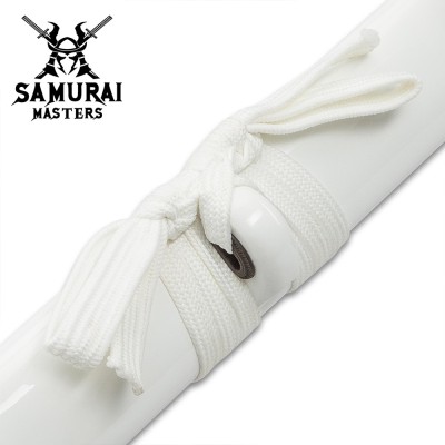 White Knight Black Damascus Sword – Hand-Forged Elegance