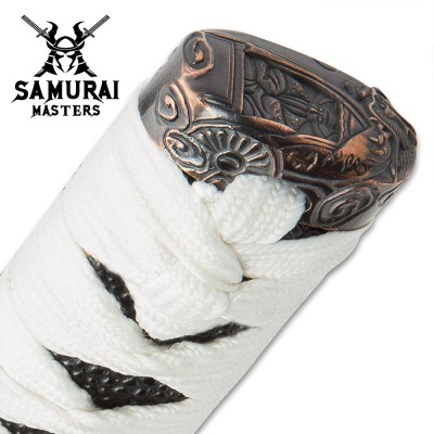 White Knight Black Damascus Sword – Hand-Forged Elegance