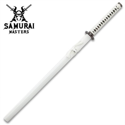 White Knight Black Damascus Sword – Hand-Forged Elegance