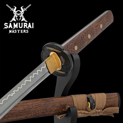 Tigerwood Wakizashi – Handcrafted Samurai Sword