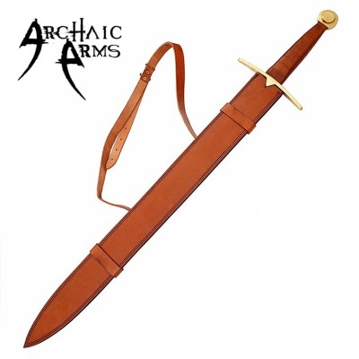 Full Tang Wolfskin Raider Damascus Viking Sword – Battle Ready