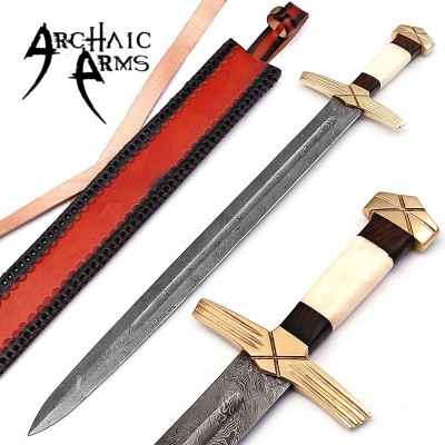 Formidable King Damascus Steel Viking Sword – Fit for a Warrior