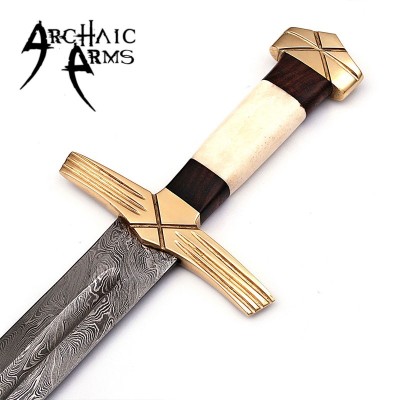 Formidable King Damascus Steel Viking Sword – Fit for a Warrior