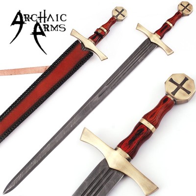 Descendent of the Holy Knights Templar Sword – Damascus Steel