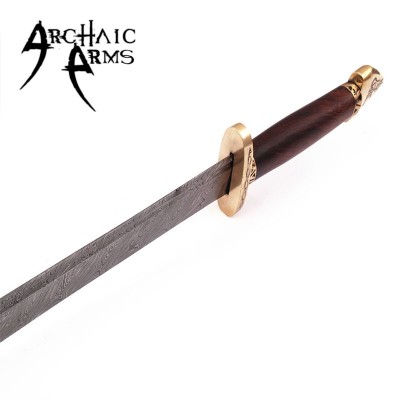 7th Century Damascus Steel Viking Lang Saex Sword – Hand Forged