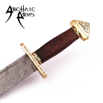 7th Century Damascus Steel Viking Lang Saex Sword – Hand Forged