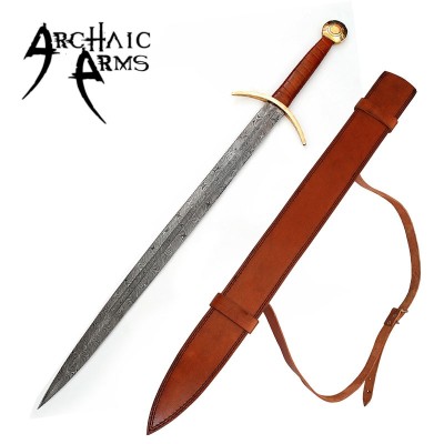 Damascus Blood Frenzy Viking Sword – Battle-Ready & Hand-Forged