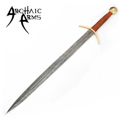 Damascus Blood Frenzy Viking Sword – Battle-Ready & Hand-Forged