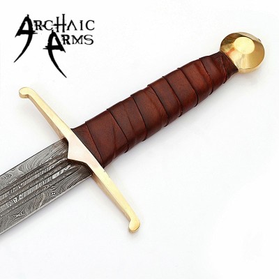 Full Tang Battle Cry Damascus Berserker Sword – Hand-Forged