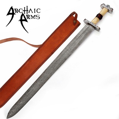 Anglo Saxon No Man’s Land Damascus Battle Sword – Warrior’s Blade