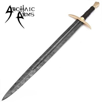 Damascus Steel Viking Sword – Hand-Forged Battle-Ready Blade