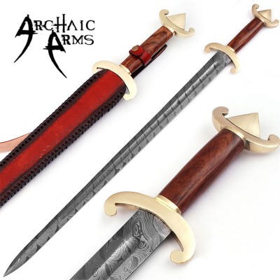 Carolingian Damascus Steel Sword – Hand-Forged Medieval Replica