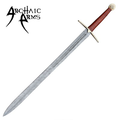 For Valhalla Damascus Viking Sword – Hand-Forged Norse Steel