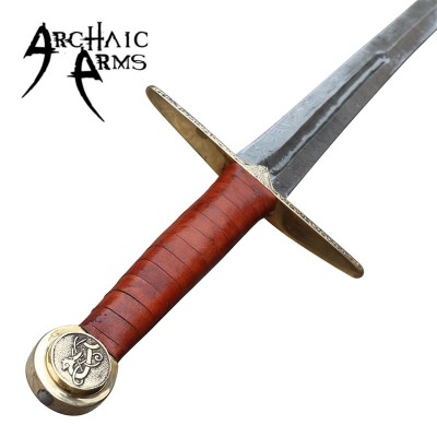 For Valhalla Damascus Viking Sword – Hand-Forged Norse Steel