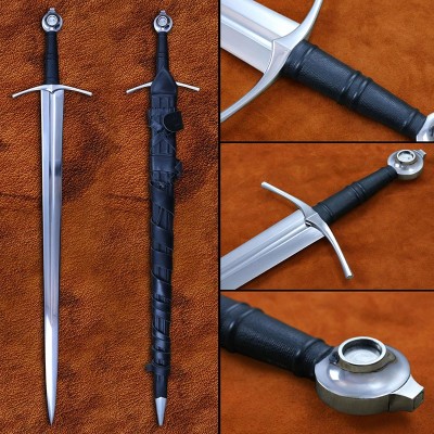 Medieval Knight Sword Battle-Ready 5160 Steel Blade