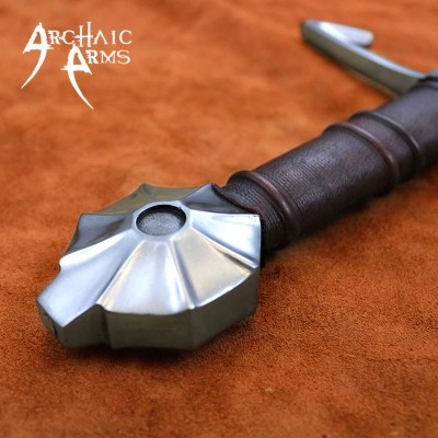 Black Knight Medieval Sword – Full-Tang, Dual-Tempered Steel Blade