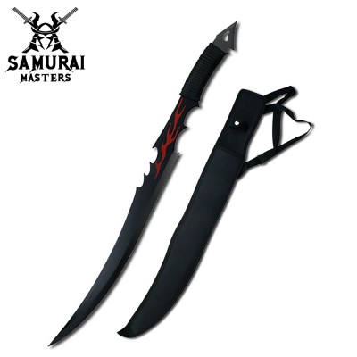 Red Flame Samurai Fantasy Sword