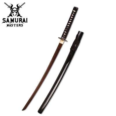 Hand-Forged Samurai Katana – 41" Full-Tang Damascus Steel Blade