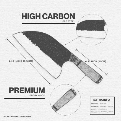 Hand-Forged Butcher Knife – Razor-Sharp, Durable & Versatile