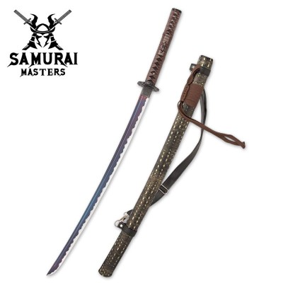 Kraken Katana – Legendary Steel Blade & Leather Scabbard