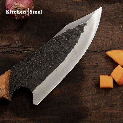 Senjutsu Hand-Forged Butcher Knife – Razor-Sharp & Durable