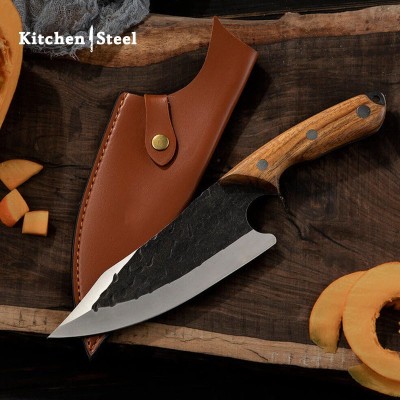 Senjutsu Hand-Forged Butcher Knife – Razor-Sharp & Durable