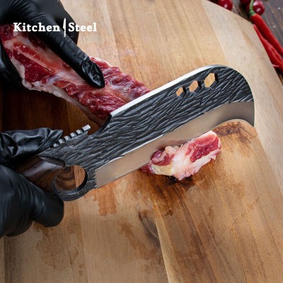 Shuryo Hand-Forged Butcher Knife – Razor-Sharp & Durable