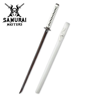 White Knight Black Damascus Sword – Hand-Forged Elegance