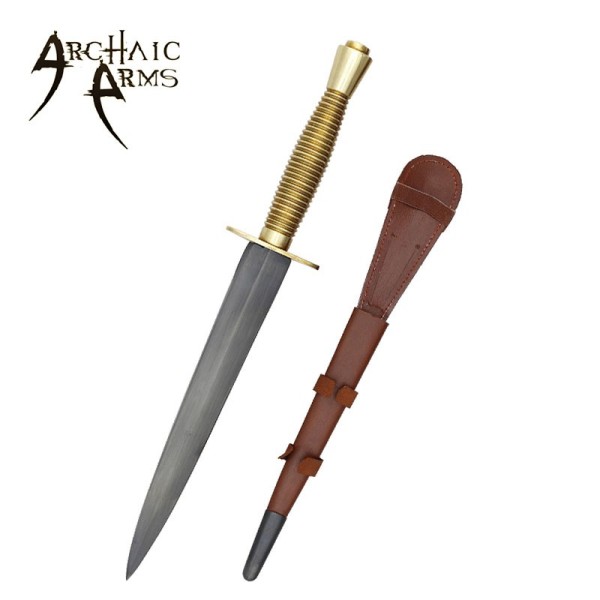 Fairbairn Sykes Commando Dagger with Leather Scabbard