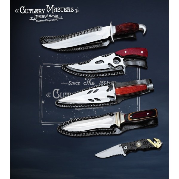 Cutlery Masters®”Wilderness Essential Explorer Knives Set”