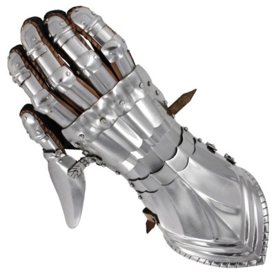 Ironclad Polished Knights Gauntlets – 16G Steel Medieval Armor