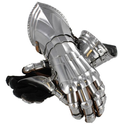 Ironclad Polished Knights Gauntlets – 16G Steel Medieval Armor