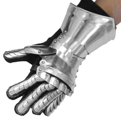 Medieval Gothic Gauntlets – 18G Steel Functional Gloves