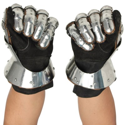 Crusader Hourglass Gauntlet Replicas – 16G Steel Medieval Armor