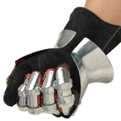 Medieval Renaissance Functional Hourglass Gauntlets – 16G Steel