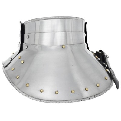 Heavy-Duty Steel Gorget – Authentic Neck Armor for Reenactments & LARP