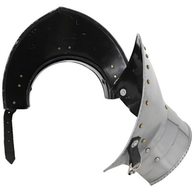 Heavy-Duty Steel Gorget – Authentic Neck Armor for Reenactments & LARP